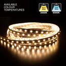 5M(16.4ft) Indoor LED Strip 5050, 24V 4.5(w/ft) 360-396(Lm/ft) 60(LEDs/m) CCT(3K, 4K, 6K) - ledlightsandparts