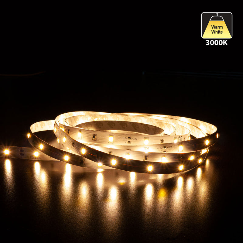 5M(16.4ft) Indoor LED Strip 5630, 12V 4.5(w/ft) 370-390(Lm/ft) 30(LEDs/m) CCT(3K, 6K) - ledlightsandparts