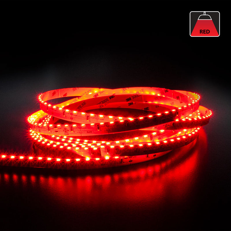 5M(16.4ft) Side Emitting LED Strip 315, 12V 3(w/ft) 120(LEDs/m) CCT(Yellow, Red, Blue) - ledlightsandparts