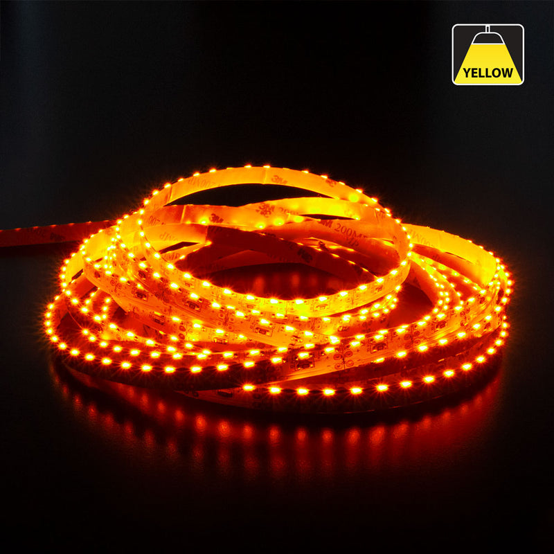 5M(16.4ft) Side Emitting LED Strip 315, 12V 3(w/ft) 120(LEDs/m) CCT(Yellow, Red, Blue) - ledlightsandparts