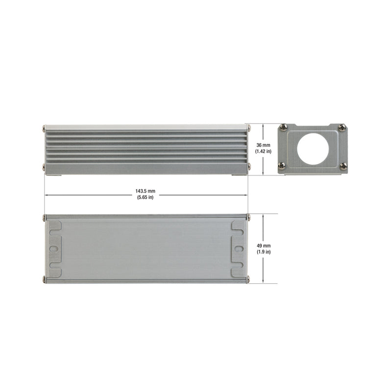 Metal Box for Power Supply  143.5 x 49 x 36mm (5.6 x 1.9 x 1.4in), LightsandParts