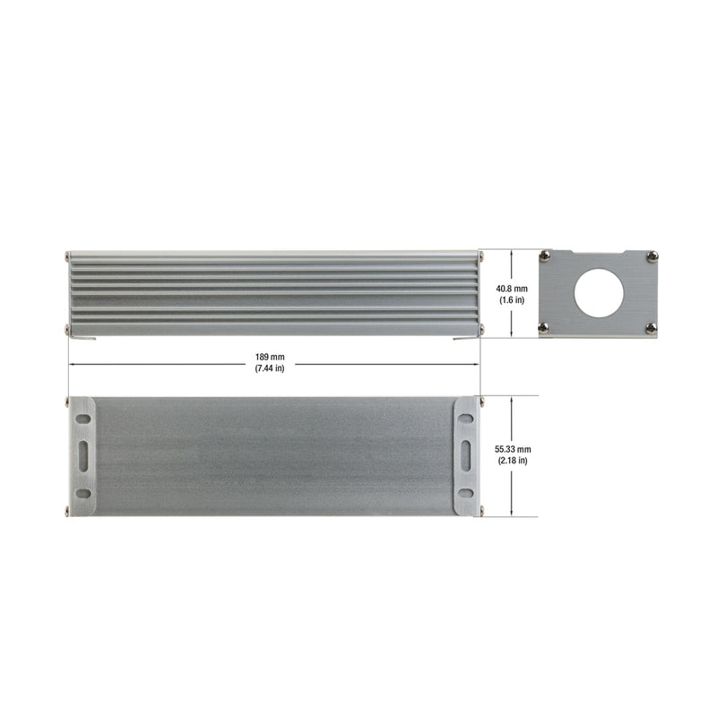 Metal Box for Power Supply 189 x 55.3 x 40.8mm (7.4 x 2.1 x 1.6in), lightsandparts