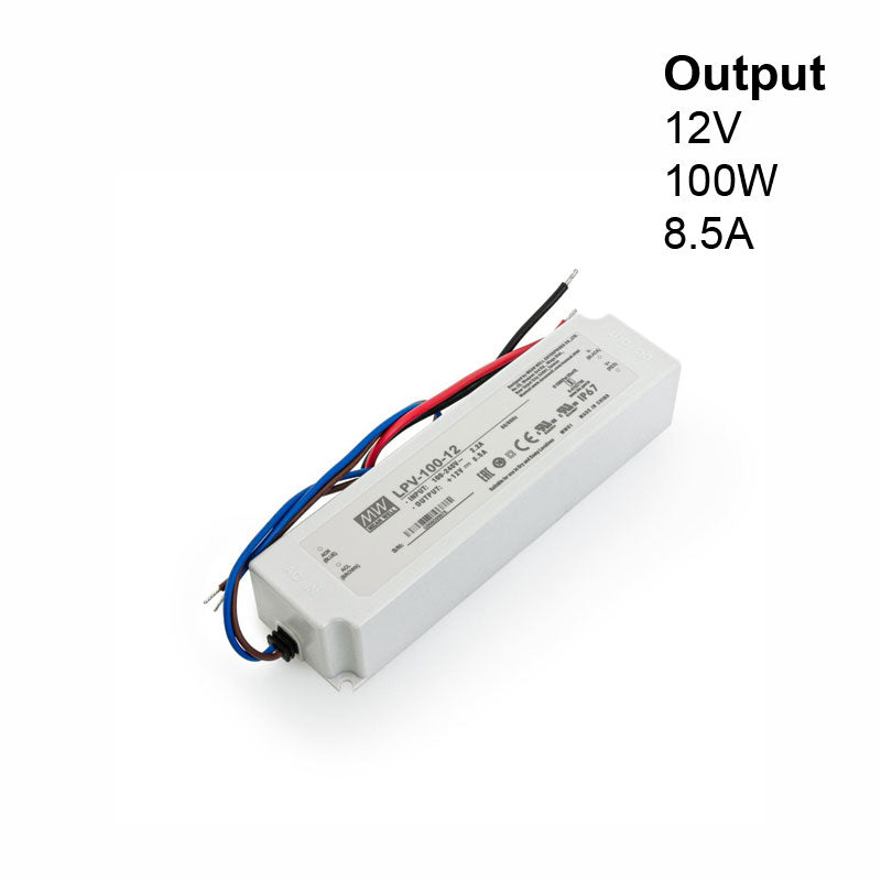 Mean Well LPV-100-12 Non-Dimmable LED Driver, 12V 8.5A 100W