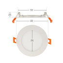 4 inch Dimmable LED Panel Light 120V 9W 3000K(Warm White), lightsandparts