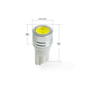 T10 Wedge Base LED Bulb COB, 12V 1W 6000K(Cool White) - ledlightsandparts