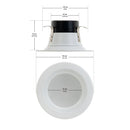 4 inch Retrofit Dimmable Downlight HT-EAD4-0912W-502AP-CC, 120V 12W 5000K(Daylight) - ledlightsandparts