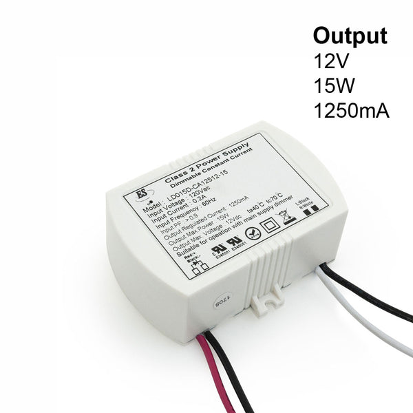 ES CC 1250ma 12V Max 15W Max LD015D-CA12512-15 - ledlightsandparts