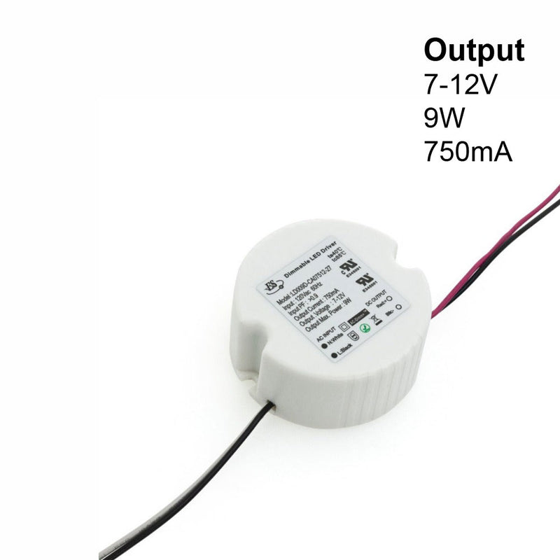 ES LD009D-CA07512-27 Constant Current LED Driver, 750mA 7-12V 9W max - ledlightsandparts