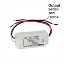 ES LD018D-CU05036-M18 Constant Current LED Driver, 500mA 24-36V 18W max - ledlightsandparts