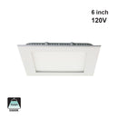 6 inch Square LED Panel Light LP-ULFTD-17512, 120V 12W 5000K(Daylight)