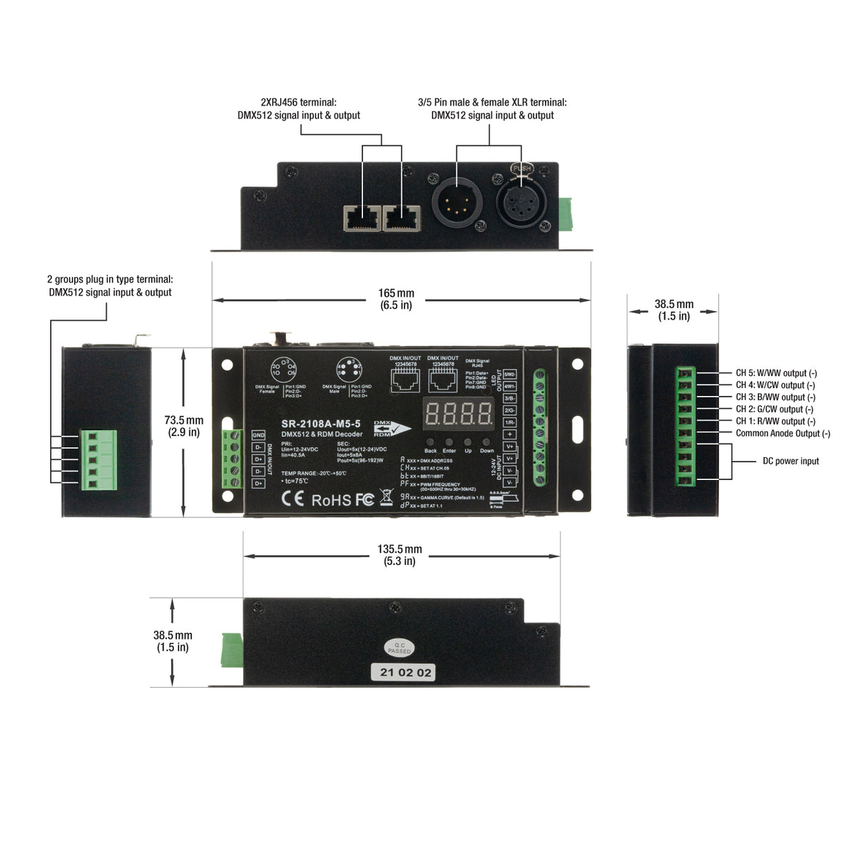 ZRAMO F4 Professional Audio Mixer for Karaoke with Bluetooth
