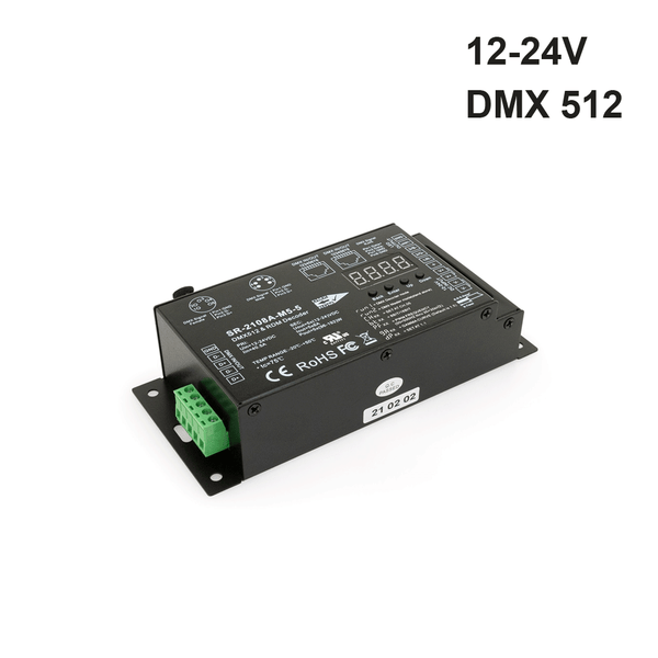 DMX512 and RDM Decoder 5 Channel 12-24V 8A SR-2108A-M5-5