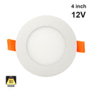 4 inch LED Round Panel Downlight PDR4V12W6, 12V 6W 3000K(Warm White)