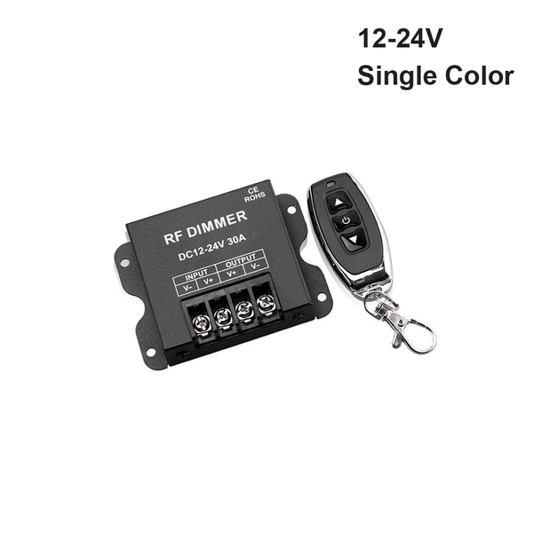 LED Single Color RF Dimmer DC12V-24V 30A with Remote