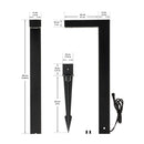 L Shape LED Pathway LED Light, 3W 12V 3000K(Warm White) - ledlightsandparts