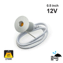 RD21 Mini LED Outdoor Recessed Step Light, 12V 0.5W 2700K(Soft White)