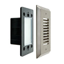 Vertical RT05HV Single Gang LED Step light, 100-240V 2W 3000K(Warm White) Brushed Nickel, gekpower