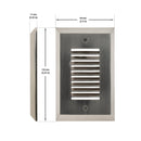 Vertical RT05HV Single Gang LED Step light, 100-240V 2W 3000K(Warm White) Brushed Nickel, gekpower