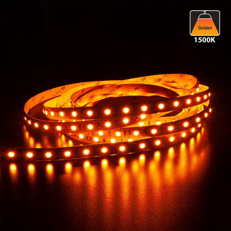 5M(16.4ft) Indoor LED Strip 5050, 12V 4.5(w/ft) 360-396(Lm/ft) 60(LEDs/m) CCT(1.5K, 2.7K, 4K, 5K) - ledlightsandparts