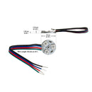 3 SMD 5050 LED Flat Round PCB, 12V 0.6W RGB, lightsandparts