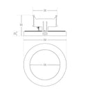 5 inch Round Surface Mount Panel 120V- 3000K - GekPower