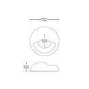 Round LED Step Light/ Pathway Light Eyelid Trim Stainless Steel TYPE9 3000K(Warm White), gekpower