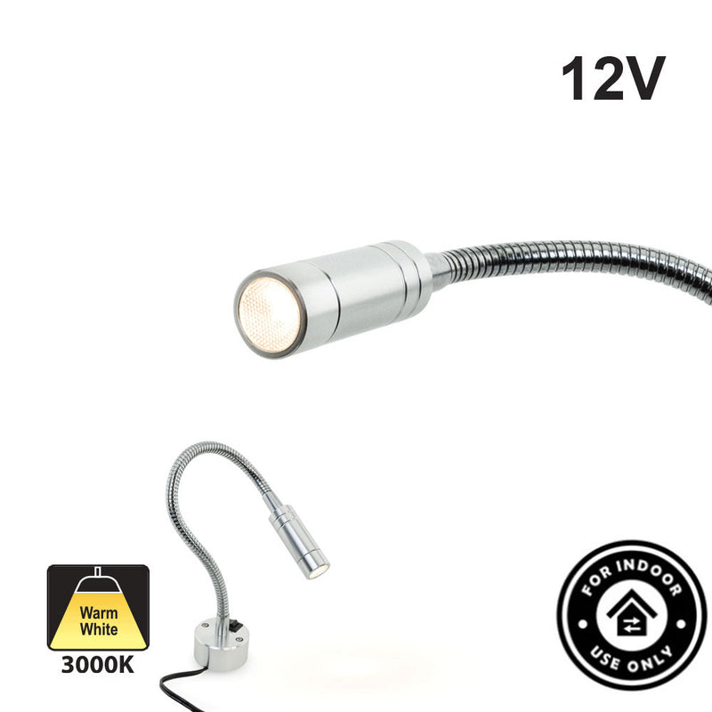 Flexible Reading Light 12V 2W 3000K(Warm White)