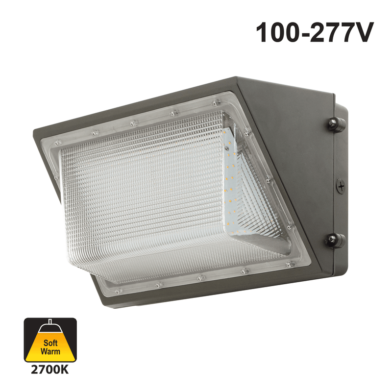 LED Wall Pack Light ML-WPB-130W-27, 100-277V 130W 2700K(Soft White)