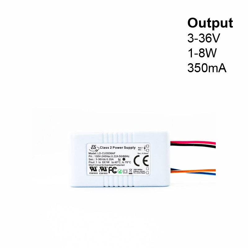 ES LD-CU3536AF Constant Current LED Driver, 350mA 3-36V 1-8W max - ledlightsandparts