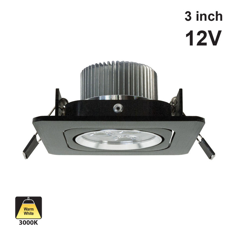 LED Ceiling Light Type7, 12V 3W 3000K(Warm White)