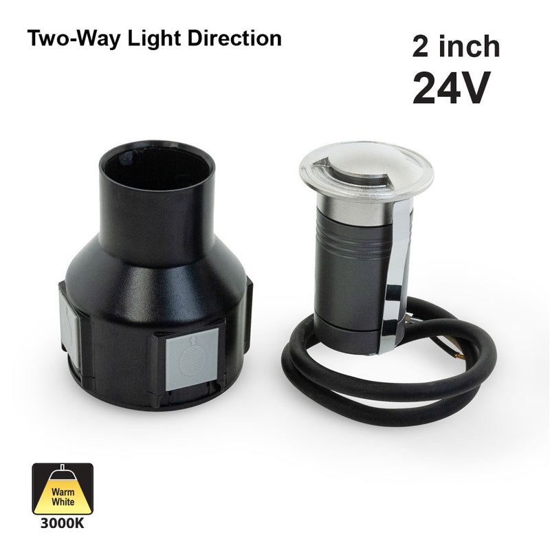 2E2WC0157 Two-Way LED In Ground Driveway light 24V 2.6W 3000K(Warm White)