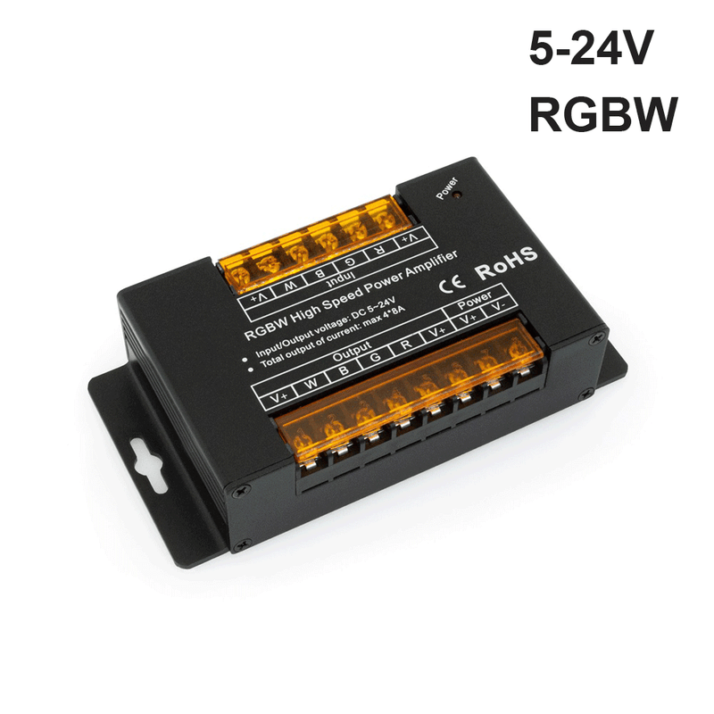 RGBW Amplifier High Speed Power 5-24V 8A/Channel for RGBW lights