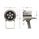 Underwater LED Spot Light 24V 24W RGBW, SUB-B-18-24V-RGBW