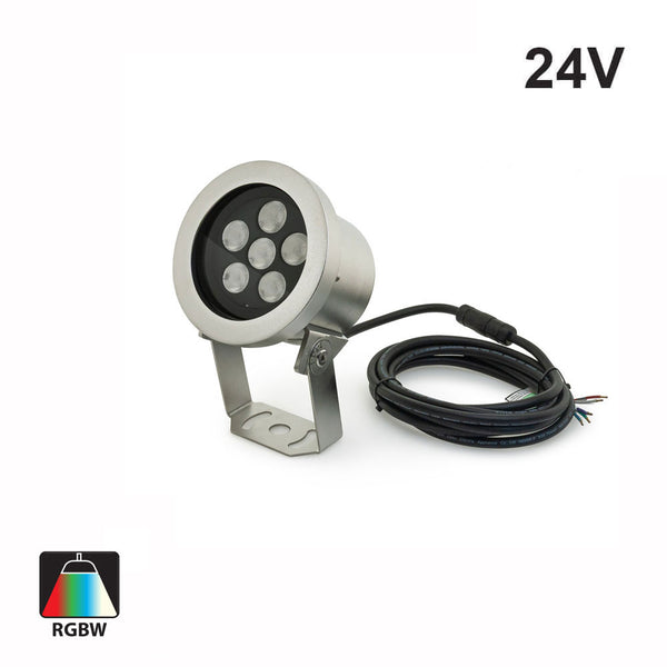 Underwater LED Spot Light 24V 24W RGBW, SUB-B-18-24V-RGBW