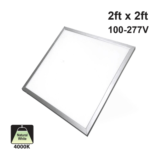 2ft x 2ft 120V Dimmable LED Panel Light 0-10V dimming 4000K(Natural White)