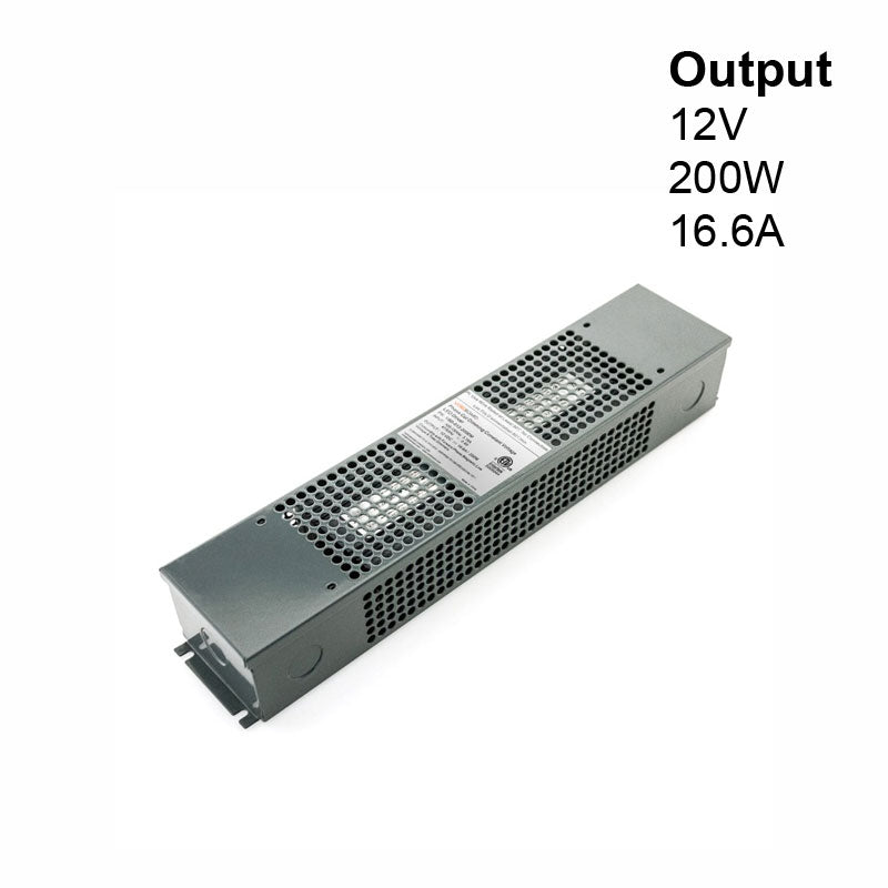 VBD-012-200DM Dimmable Constant Voltage LED Driver, 12V 16.66A 200W