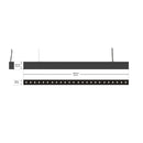 LED Low Glare Linear Suspension Light 4ft, 100-277V 38W 3000K(Warm White) - ledlightsandparts