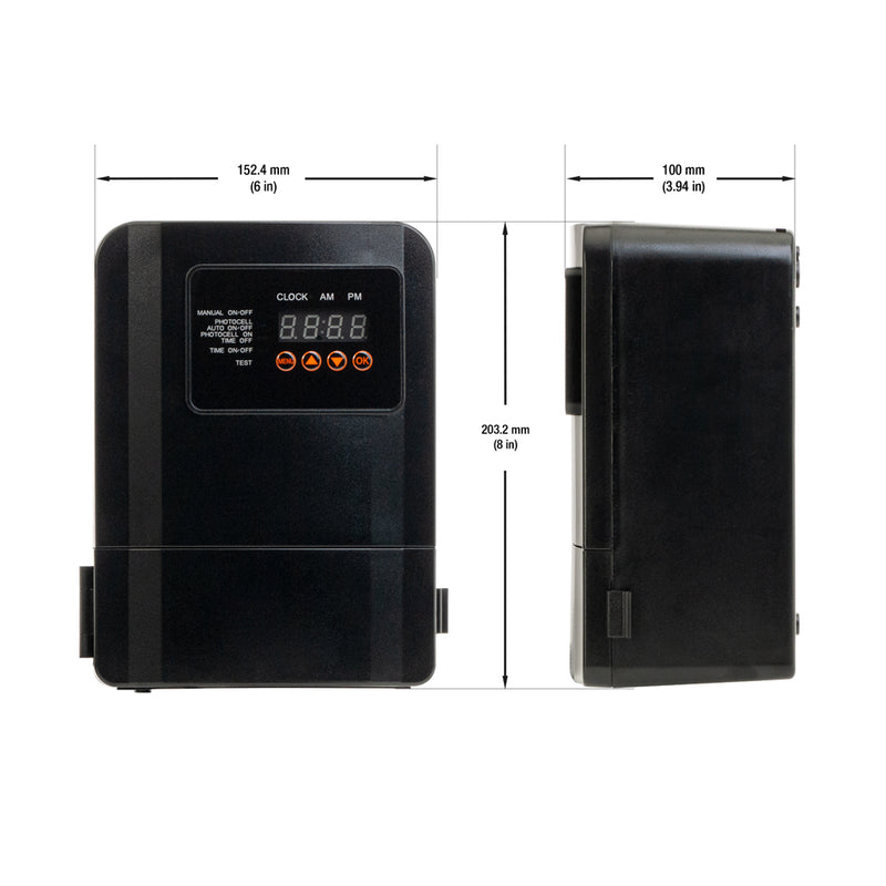 Chsur 250 Watt Outdoor Transformer with Timer and Photo Cell 12V-15V 120W