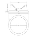 9 inch Round Surface Mount Panel 120V-4000K - GekPower