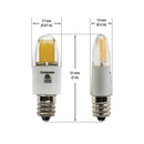 E12 LED Bulb COB, 120V 2.5W 3000K(Warm White)