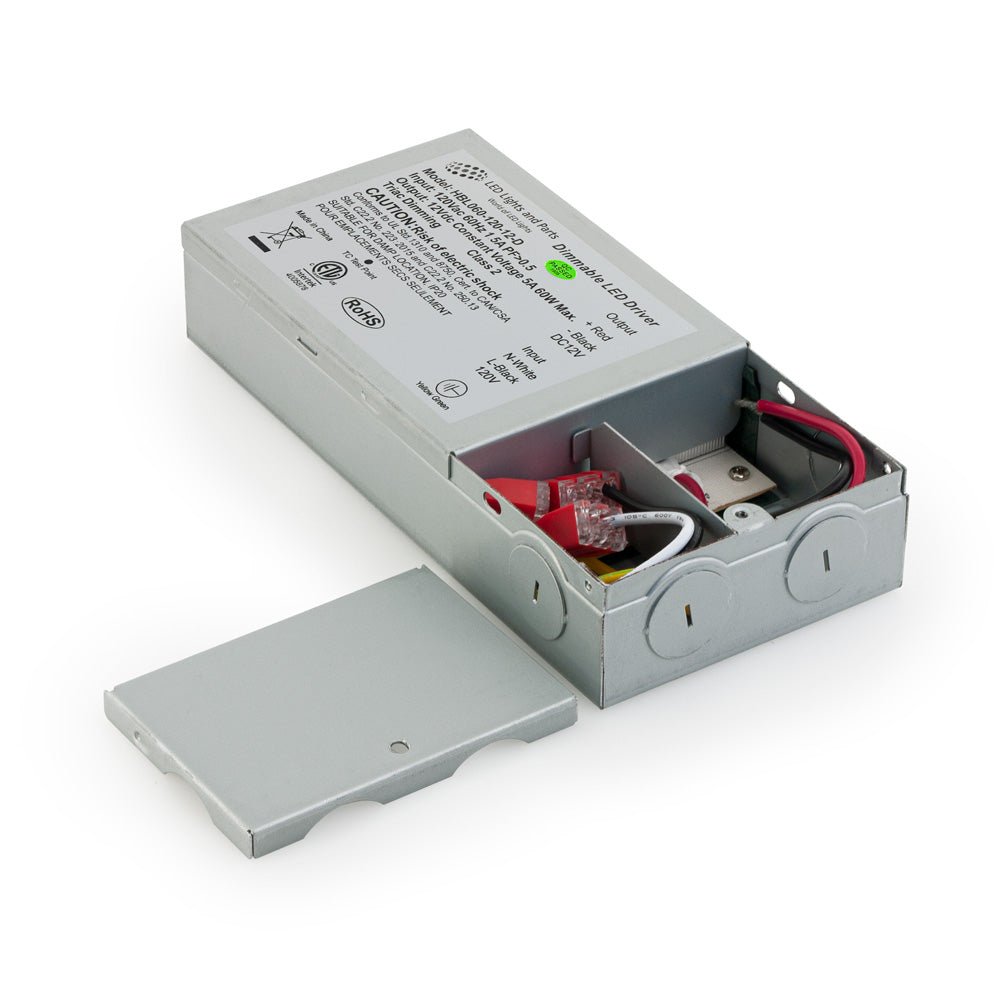 Metal Case Constant Voltage LED Driver, 12V 5A 60W