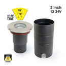 UL-8W-COB-0800-J Dia Round Adjustable Beam Direction Zoomable In-Ground Up light 12-24V 8W 3000K(Warm White)