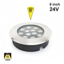 UL-1201-1500-I LED Dia Round Shallow Recessed In Ground Light 24V 15W 3000K(Warm White)
