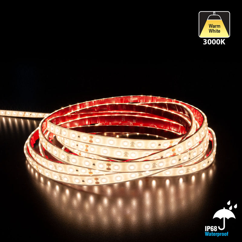 20M(65.6ft) Waterproof LED Strip L2835, 24V 1.5(w/ft) 180-198(Lm/ft) CCT(3K, 6K)