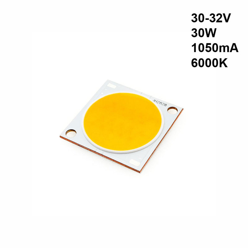 Constant Current COB LED 1050mA, 30W 30-32V 6000K(Cool White)