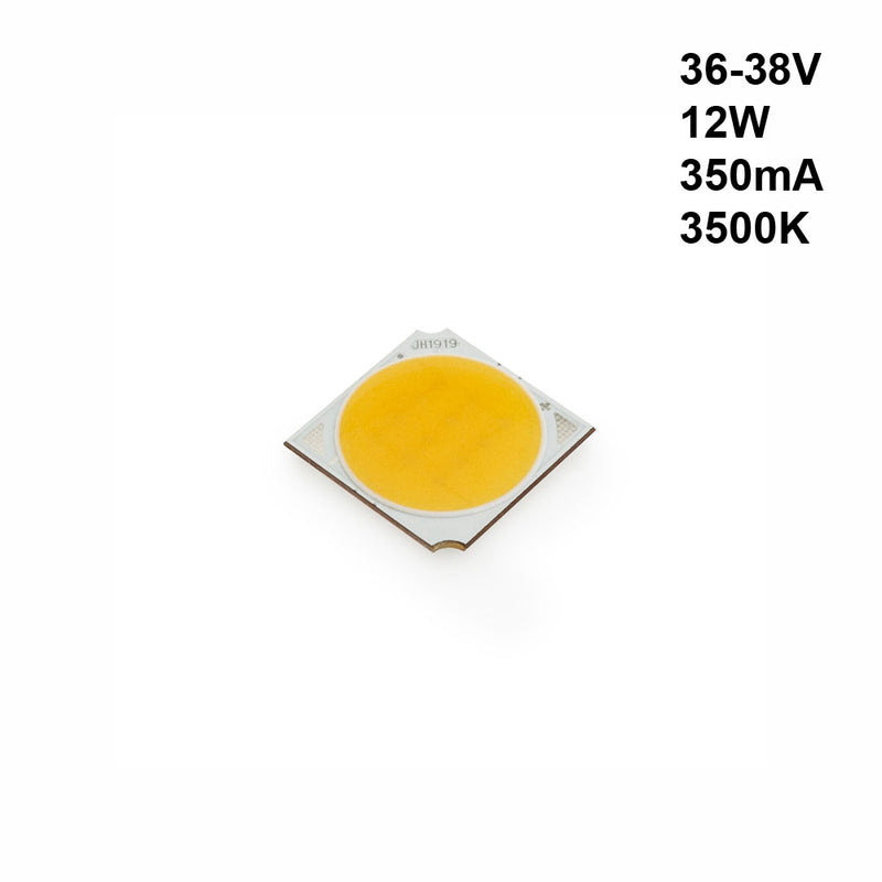 Constant Current COB LED, 350mA 12W 36-38V 3500K(Warm White)