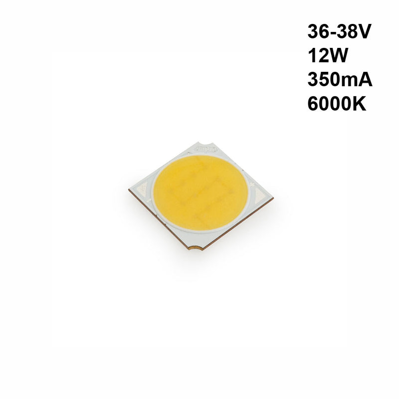 Constant Current COB LED, 350mA 12W 36-38V 6000K(Cool White)