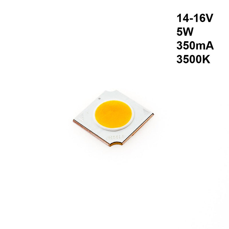 Constant Current COB LED 350mA, 5W, 14-16V, 3500K(Warm White)