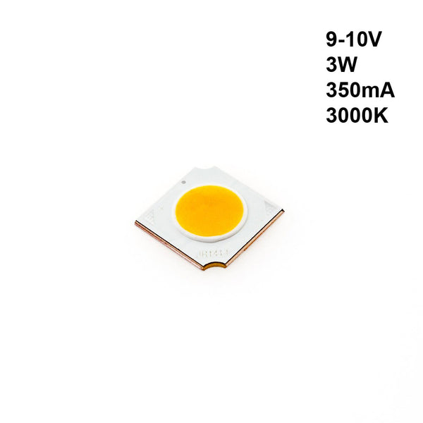 Constant Current COB LED, 350mA 3W 9-10V 3000K(Warm White)