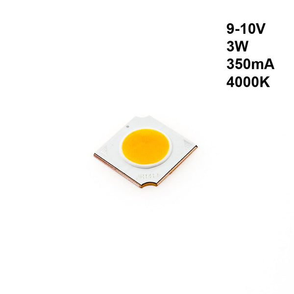 Constant Current COB LED, 350mA 3W 9-10V 4000K(Natural White)